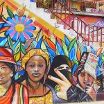 Mural de mujeres bolivianas, La Paz; foto: Gabriela Keseberg D.